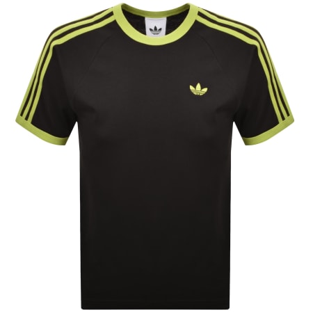 adidas Originals 3 Stripe T Shirt Brown | Mainline Menswear us